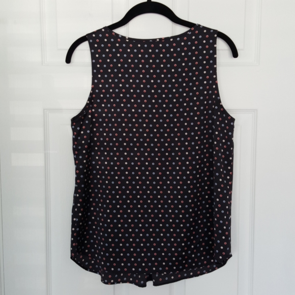 Ann Taylor polka dot blouse top - Picture 3 of 5